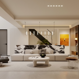 意式负二沙发墙