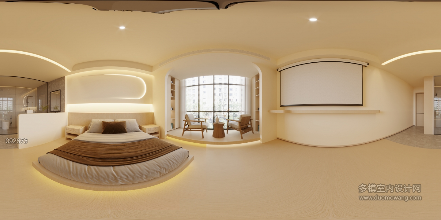 现代_房间1全景