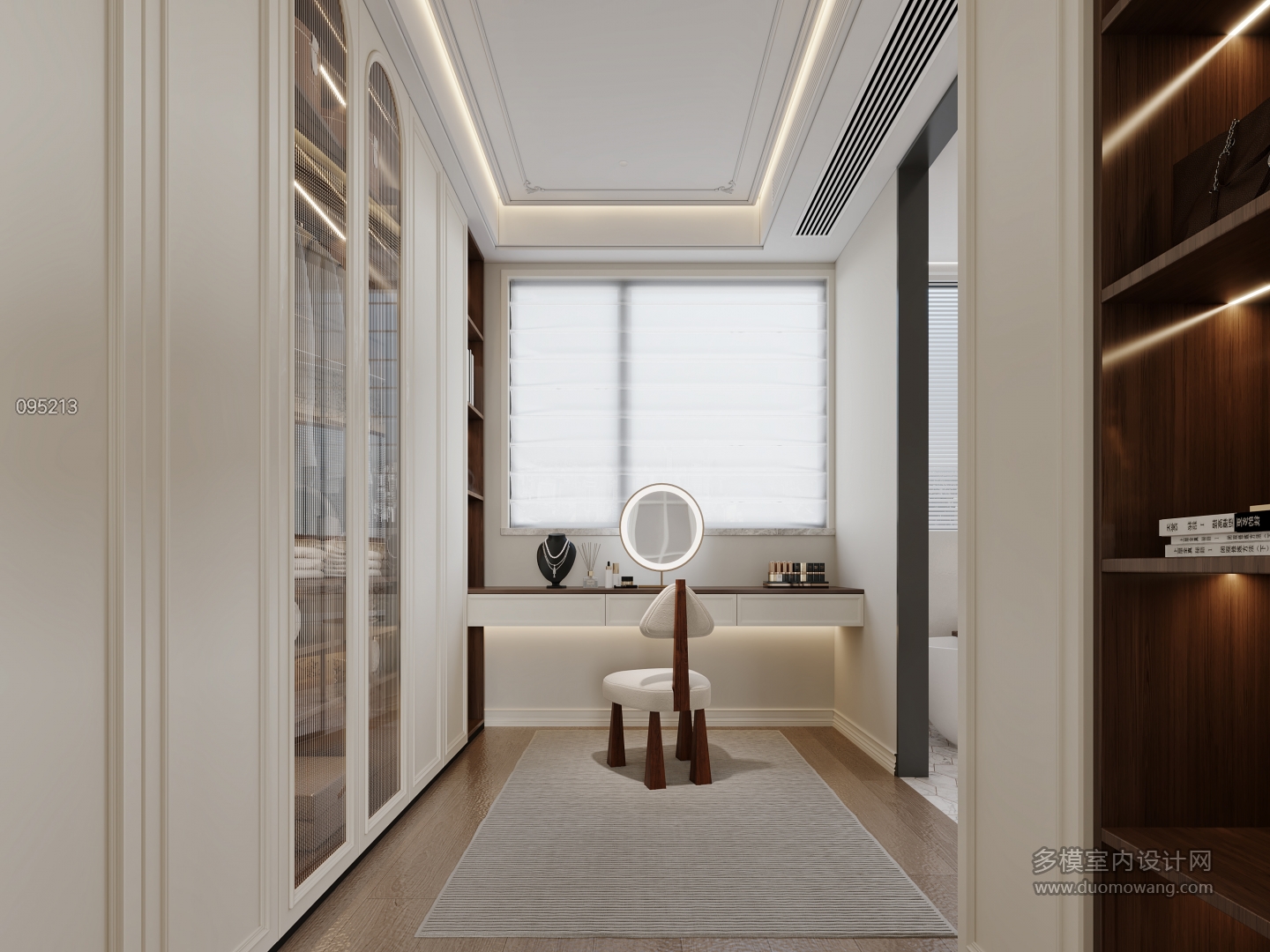 轻法衣帽间特写