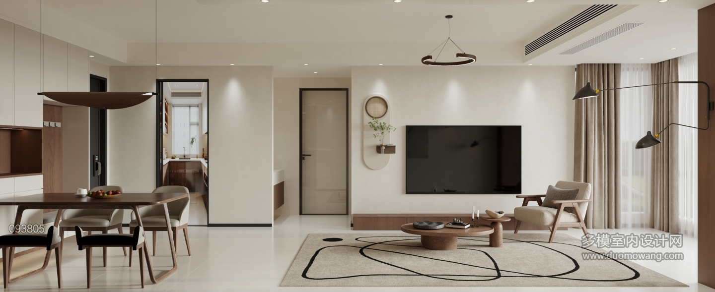现代 客餐厅 单张3