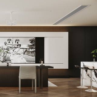 现代-客厅电视墙特写2