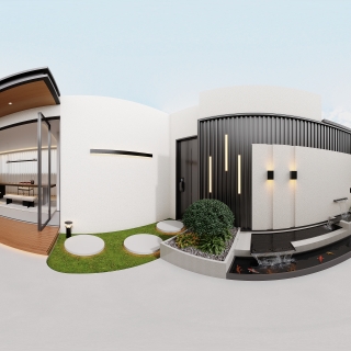 现代顶楼露台360