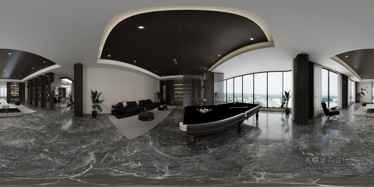 意式娱乐区全景