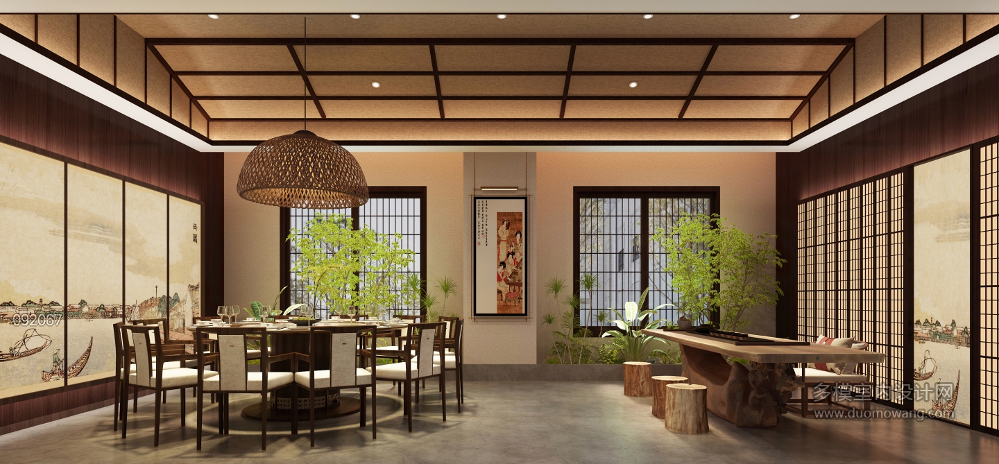 日式民宿餐厅 (1)