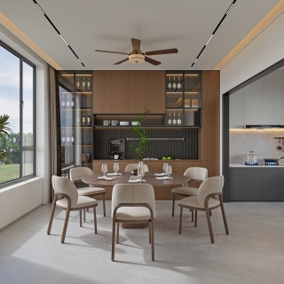 西阳自建房_一层餐厨001