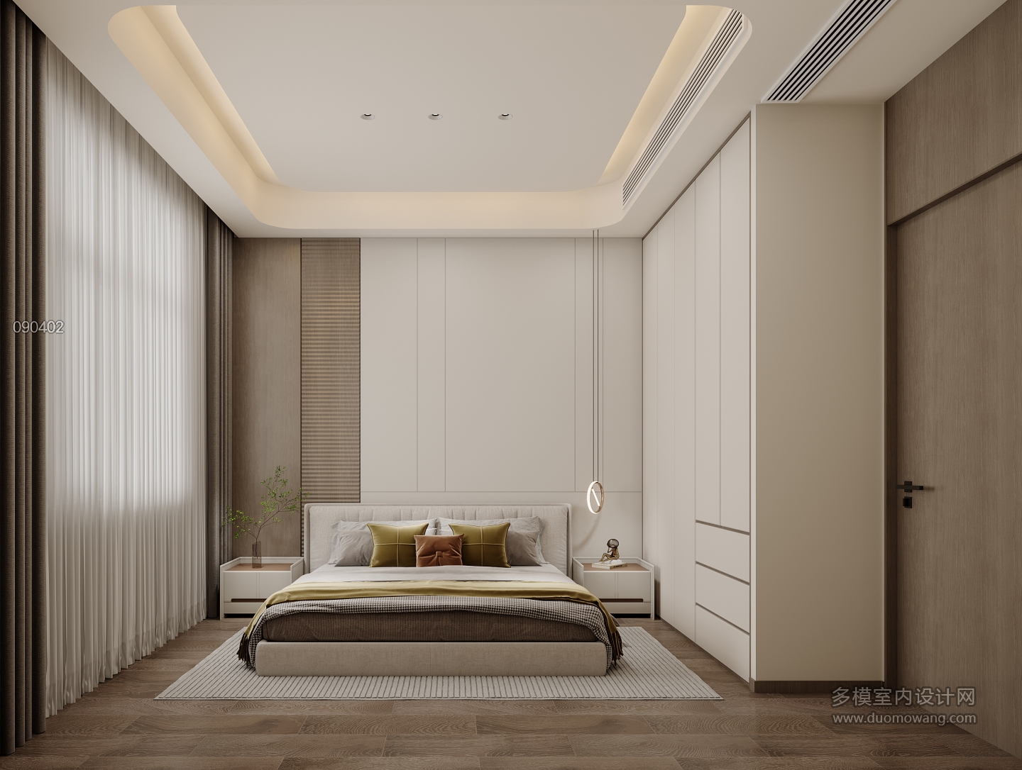 现代-二层次卧特写