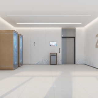 现代4层电梯间
