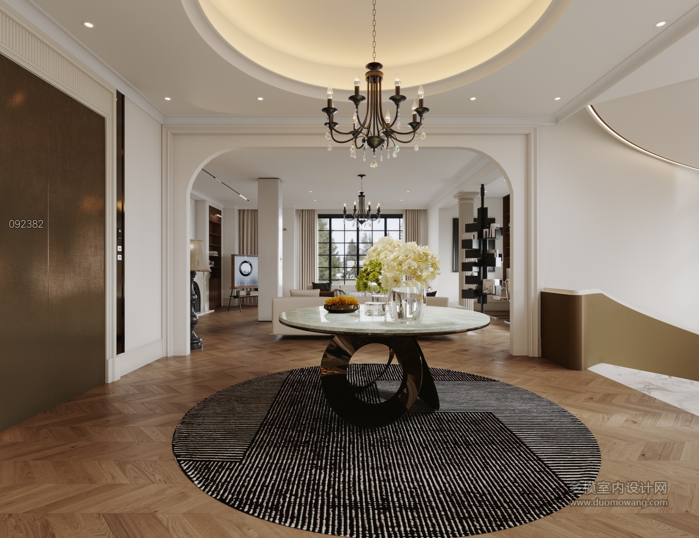 法式-一层大厅特写