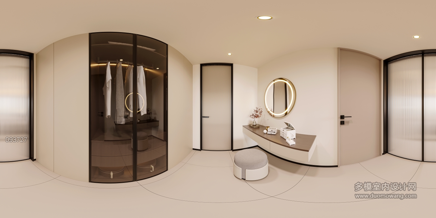 现代新中式衣帽间360