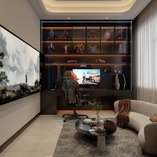 新中式二楼电竞室