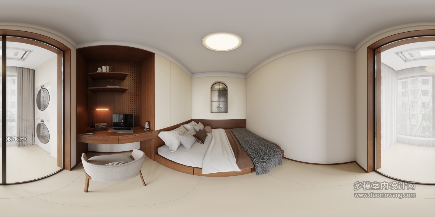 原木奶油老人房全景