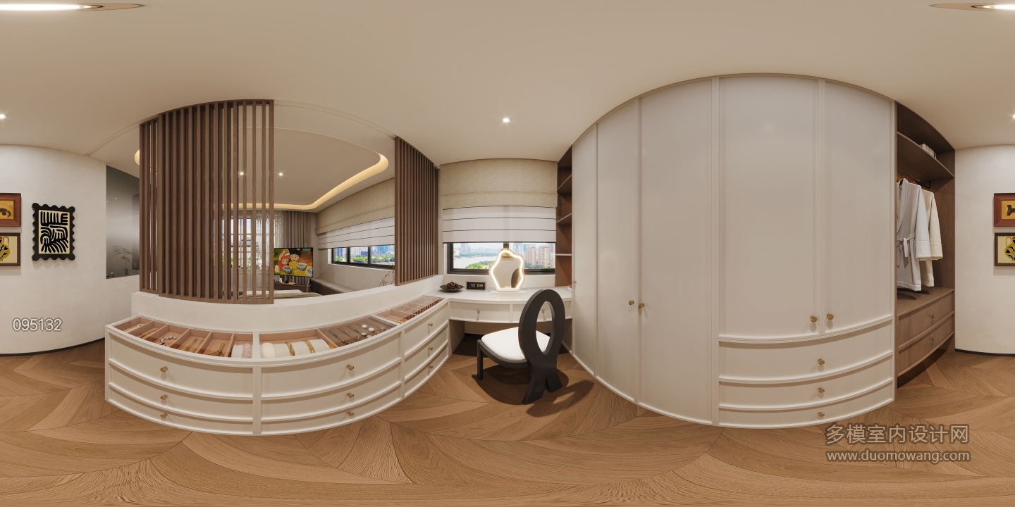 三楼衣帽间全景