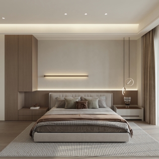 现代 卧室 单张 四楼
