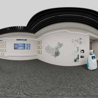 现代展厅角度2全景