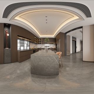 现代负一厨房 360