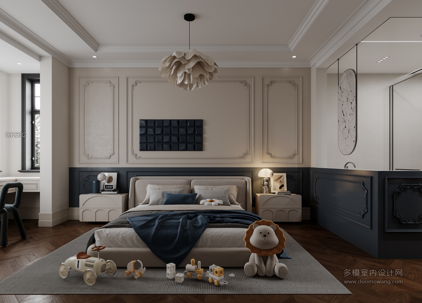 法式-二层卧室2特写2