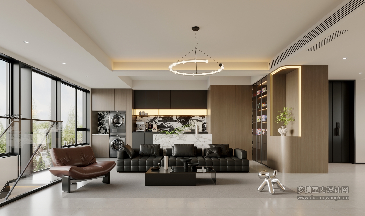 意式一层沙发墙