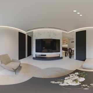 现代客餐厅全景