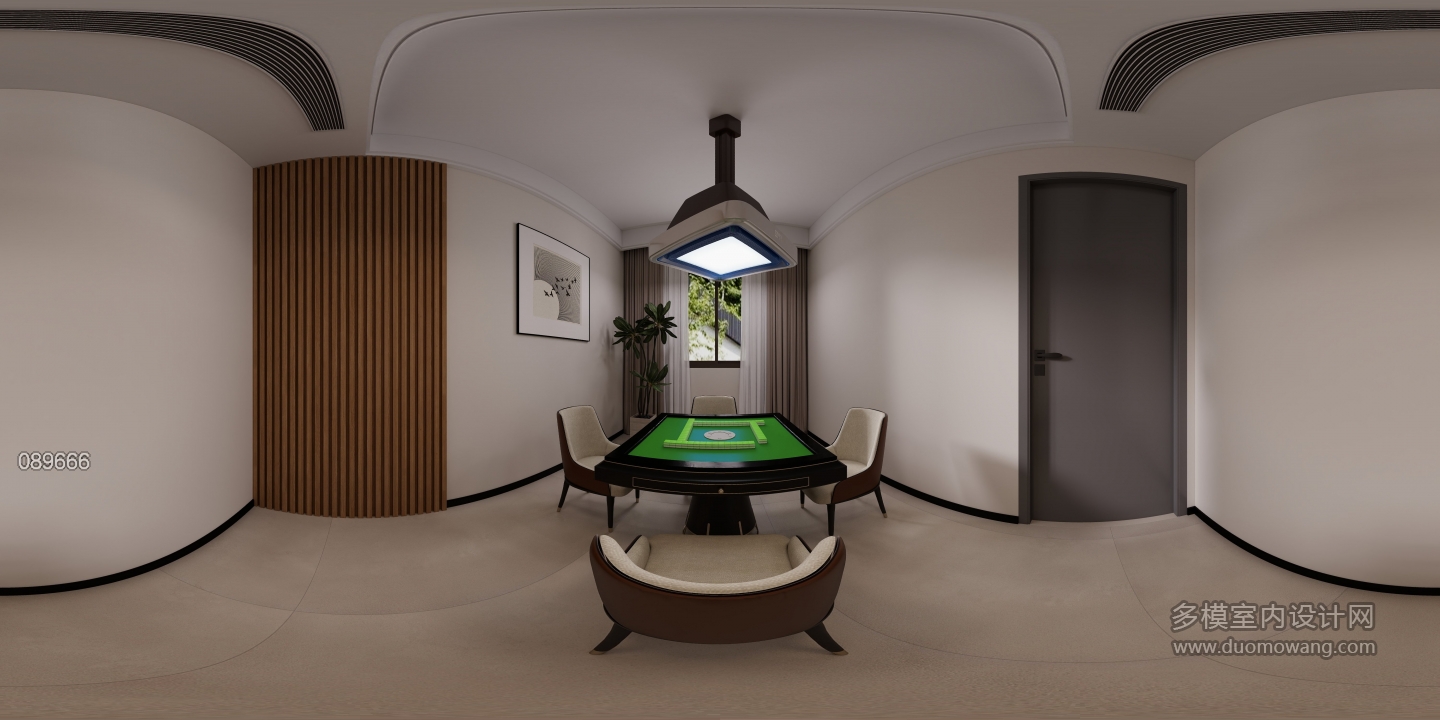 新中式二楼棋牌室