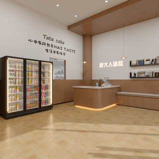 现代蛋糕店前台