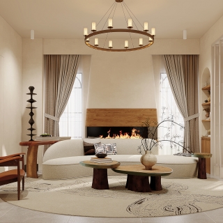 美式田园影音室002