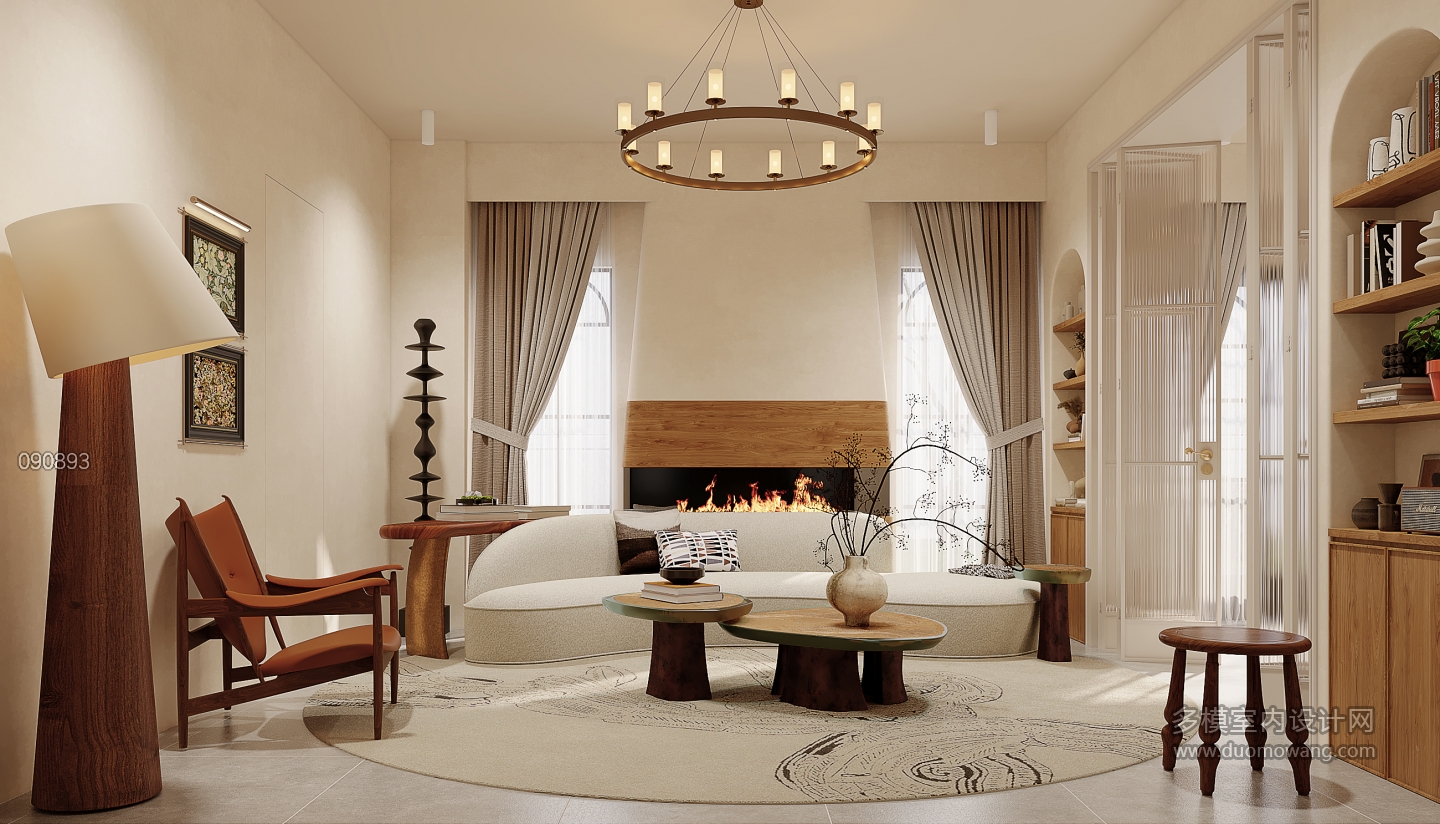 美式田园影音室002