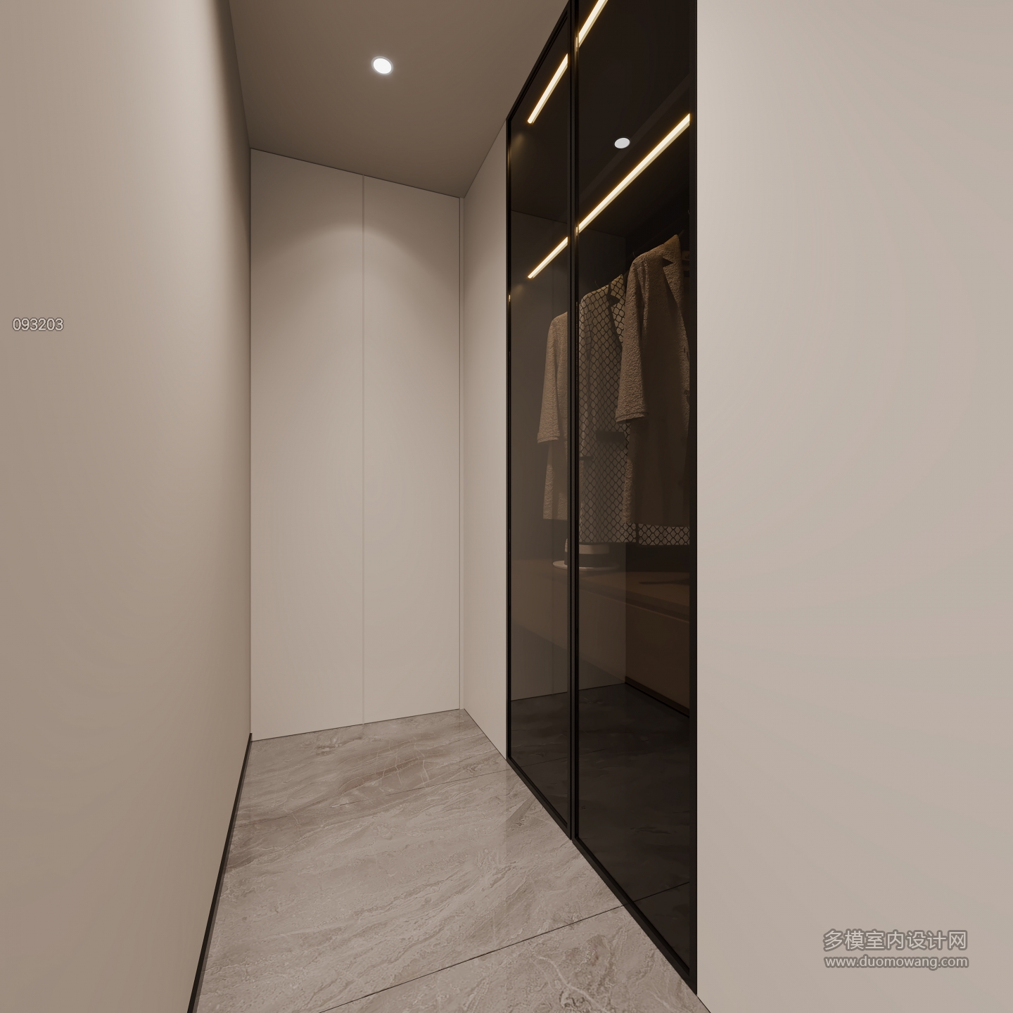 现代房间一衣帽间