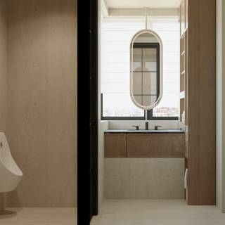 现代卫生间特写