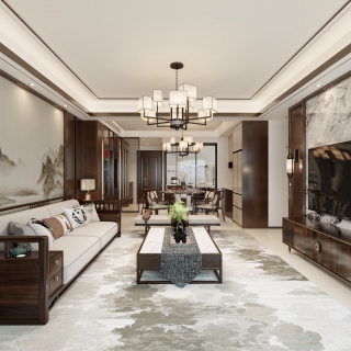 新中式客厅单张