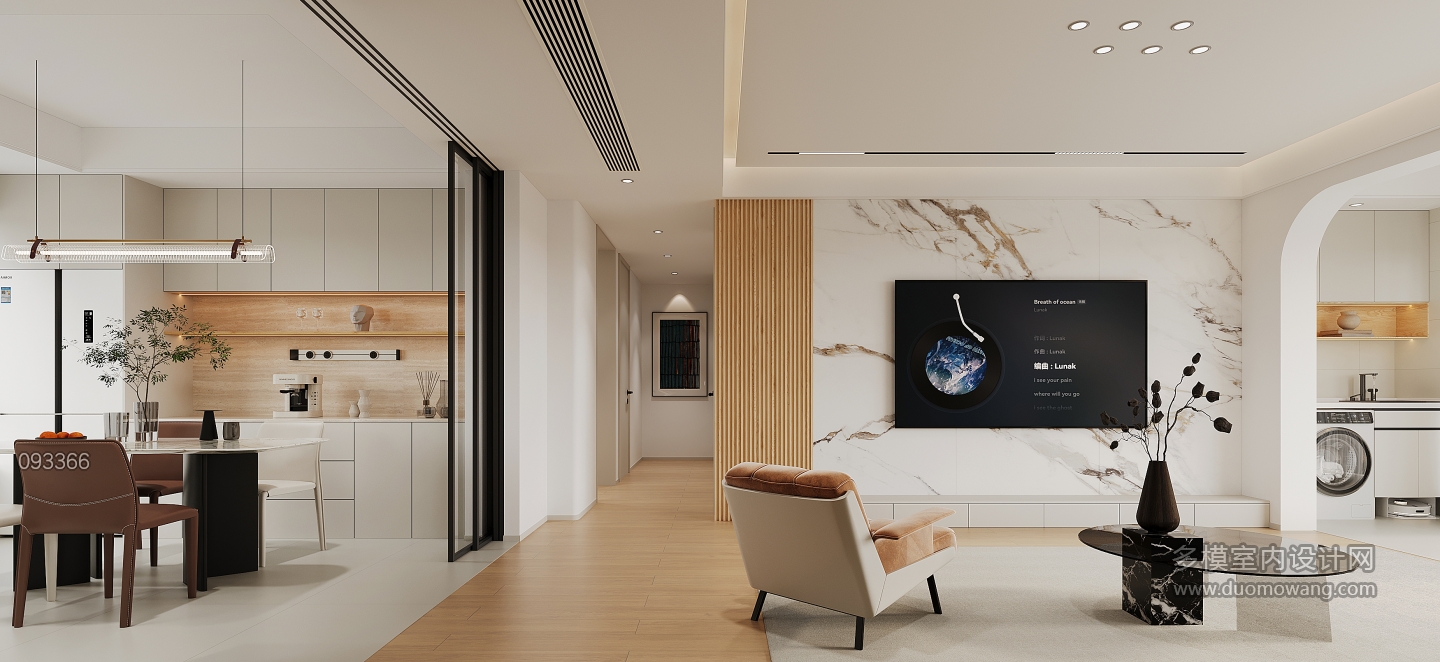 现代客餐厅单张三