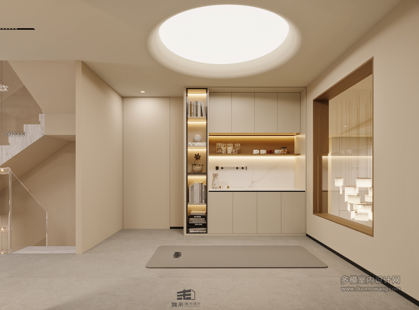 负一层宋代瑜伽室特写