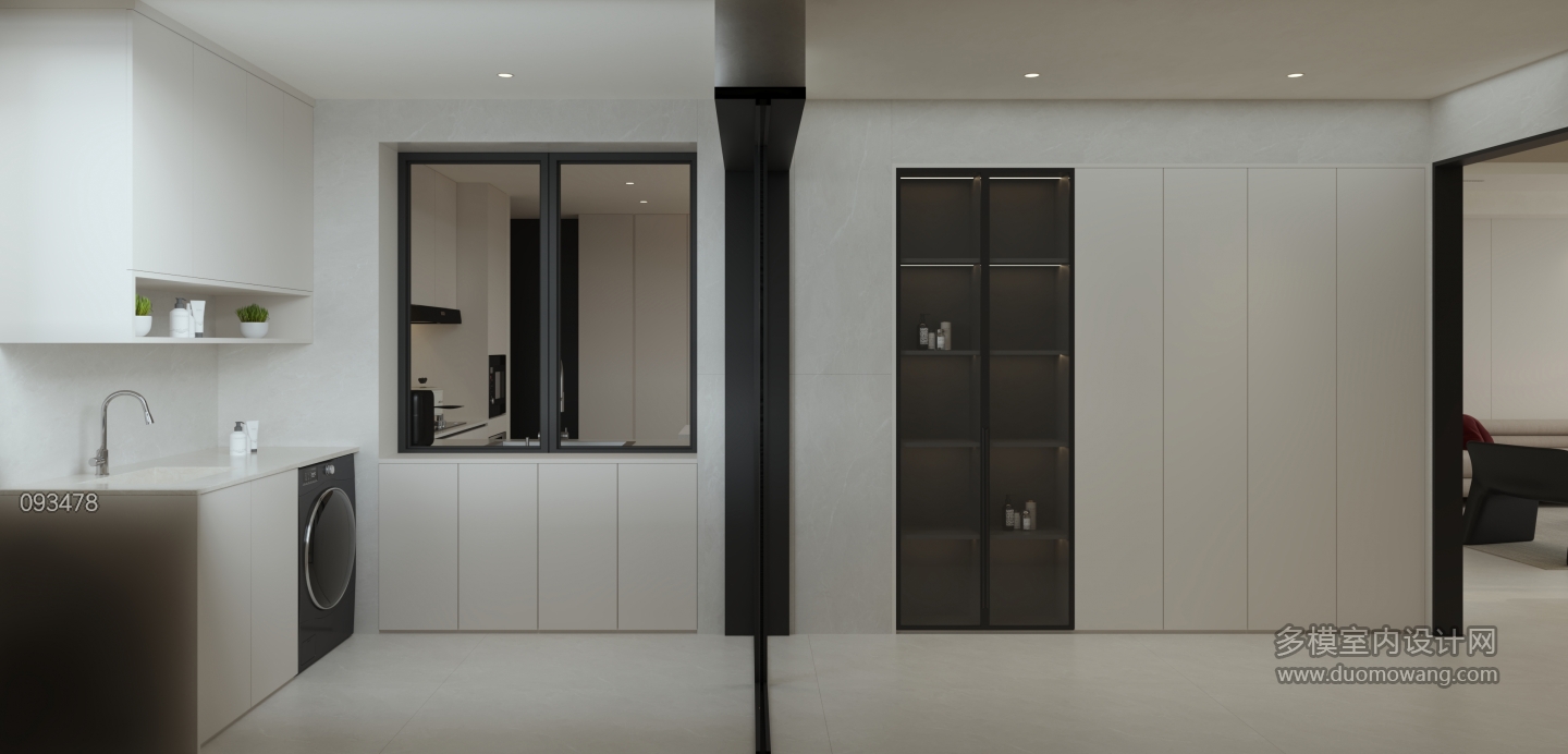 现代 洗衣房 单张