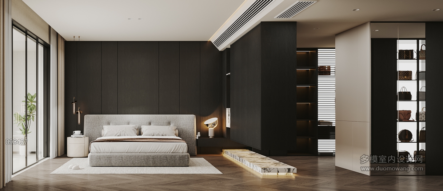 现代-卧室特写