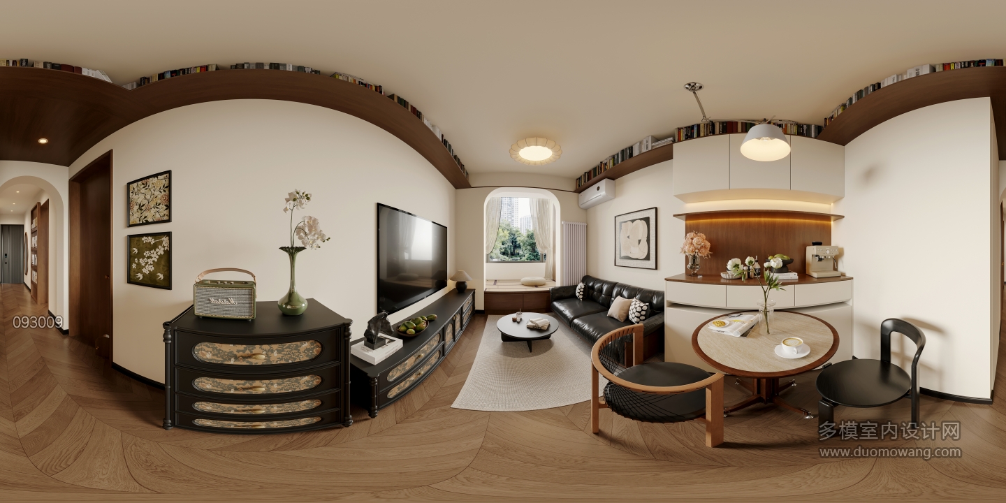 法式中古客餐厅全景