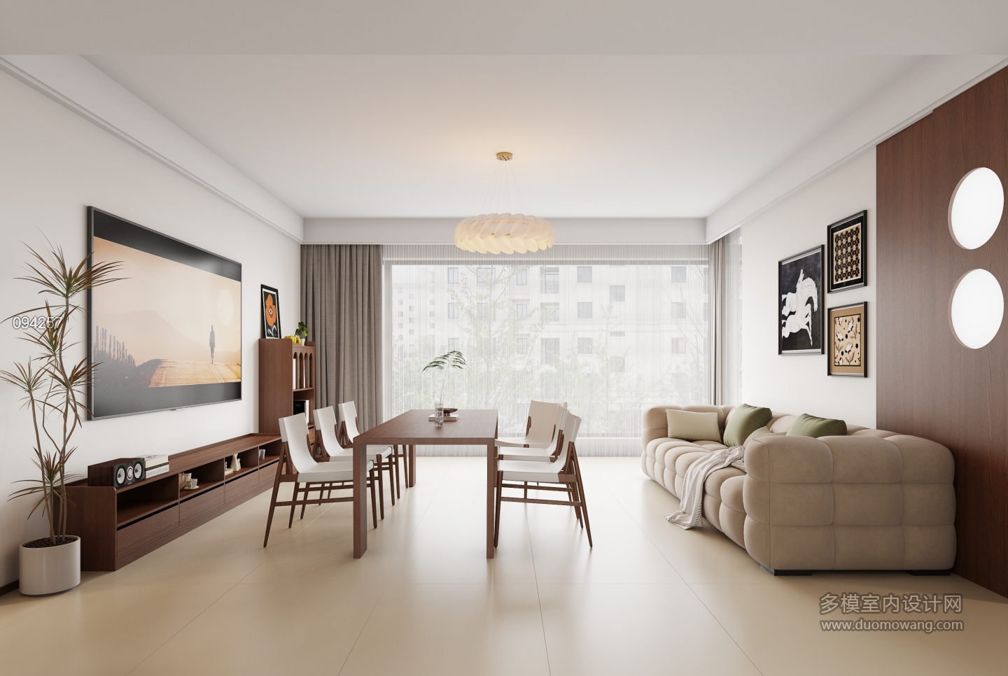 原木奶油客厅静态