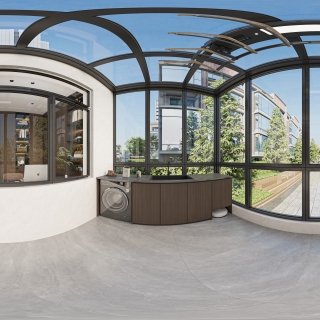 现代三楼阳光房 360