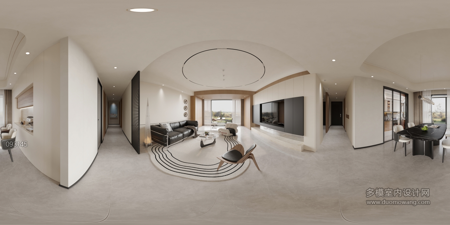 现代 客餐厅 全景