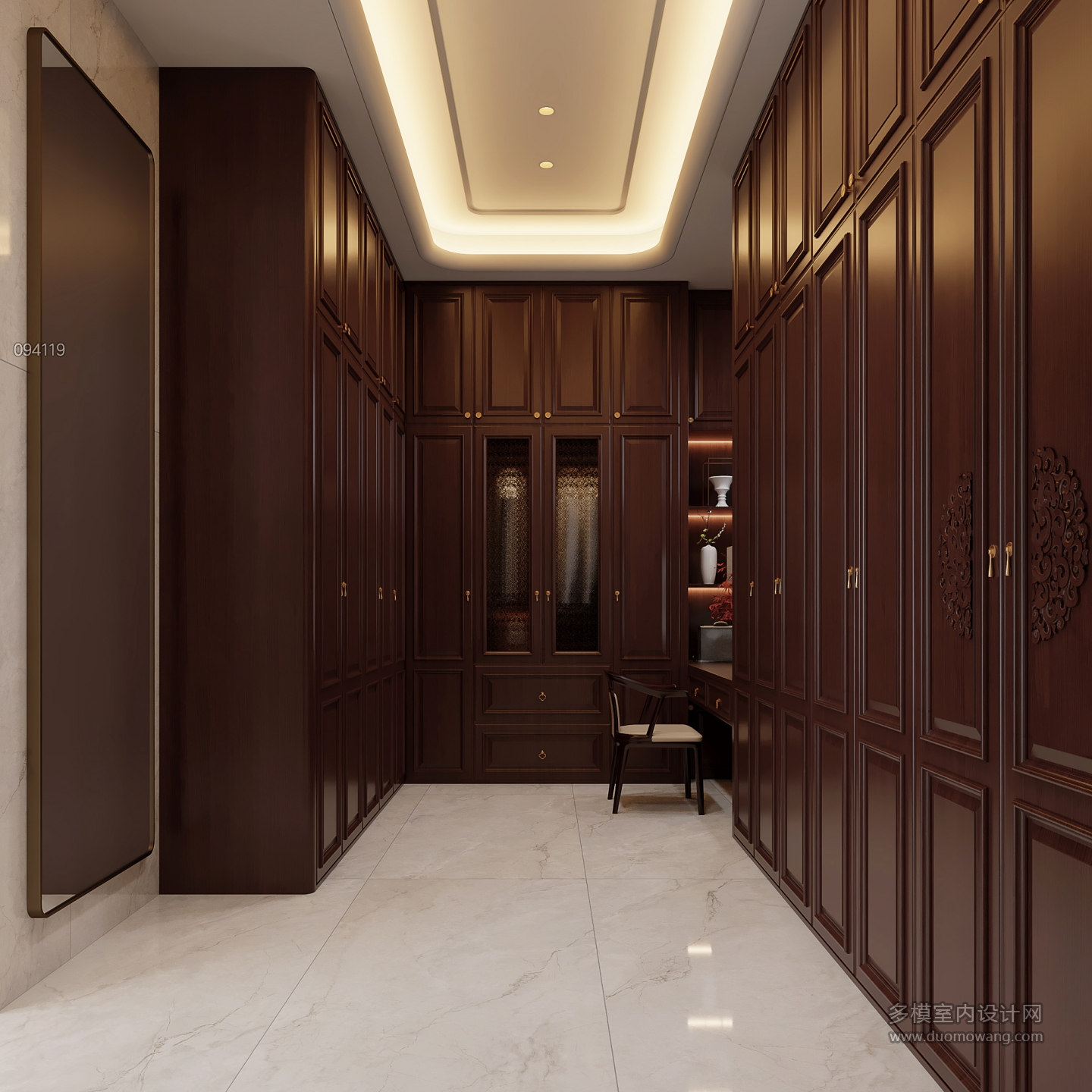 新中式一楼衣帽间