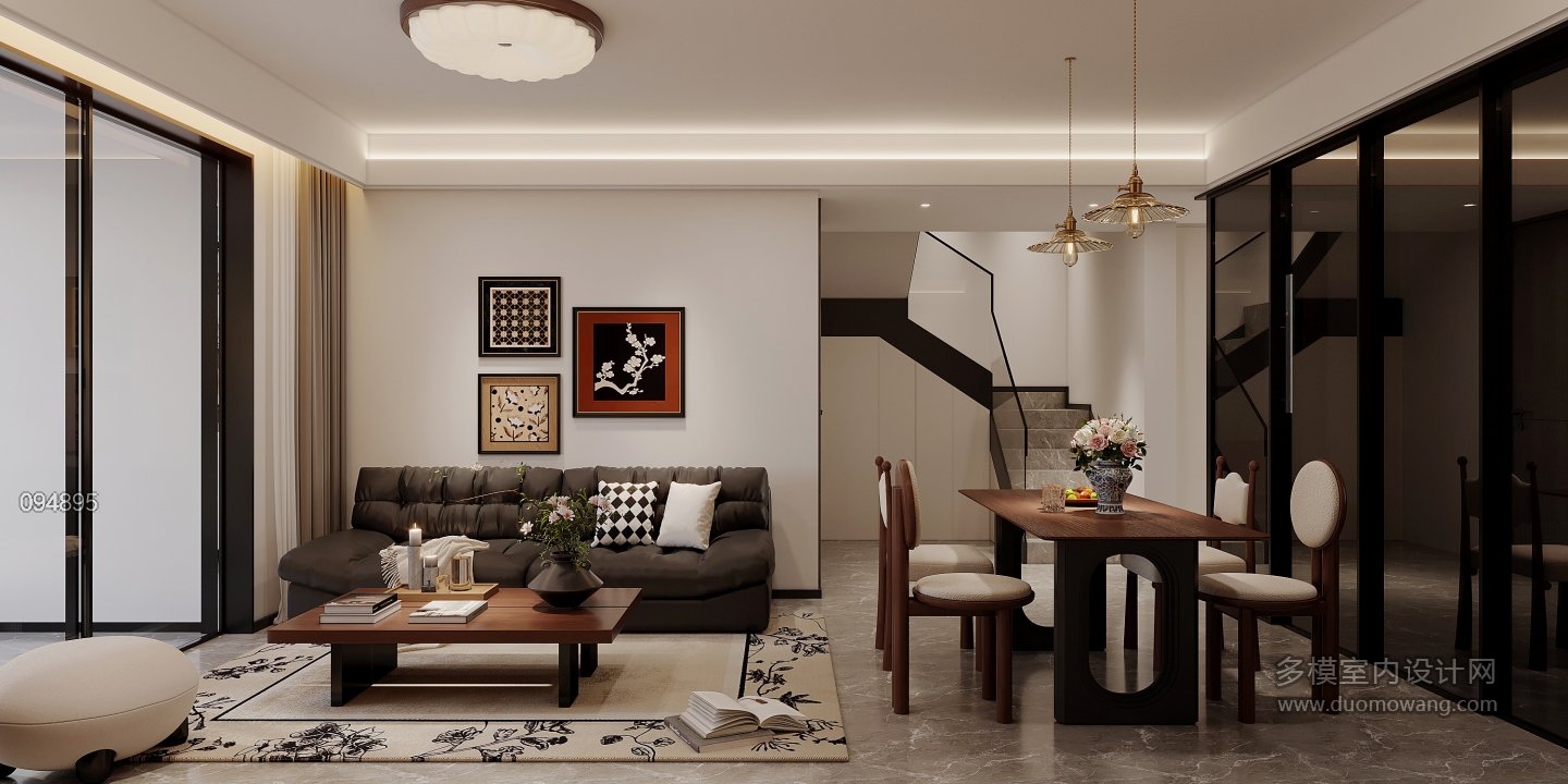 现代中古客厅特写1