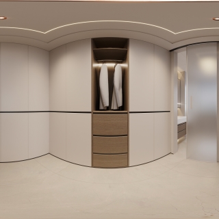 现代衣帽间全景