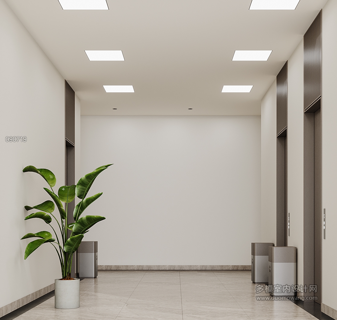 现代-电梯厅特写