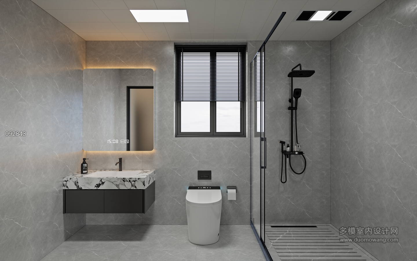 西阳自建房_一层客卫001