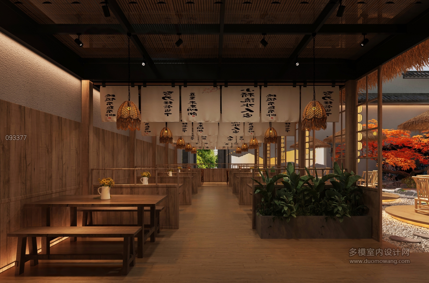 侘寂餐厅静态卡座c (1)