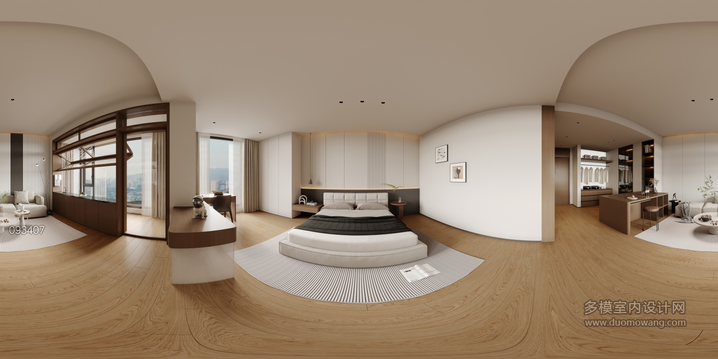 现代休息厅卧室