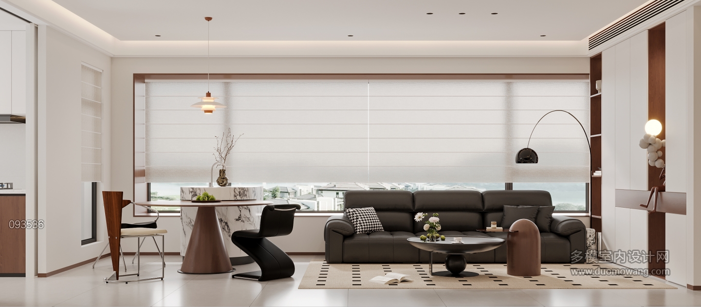 现代中古风客餐厅特写