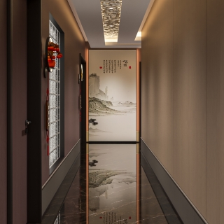 新中式棋牌室单张4