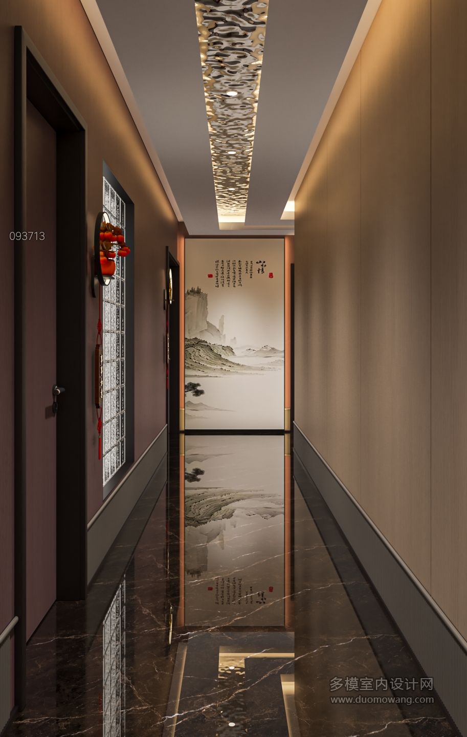 新中式棋牌室单张4