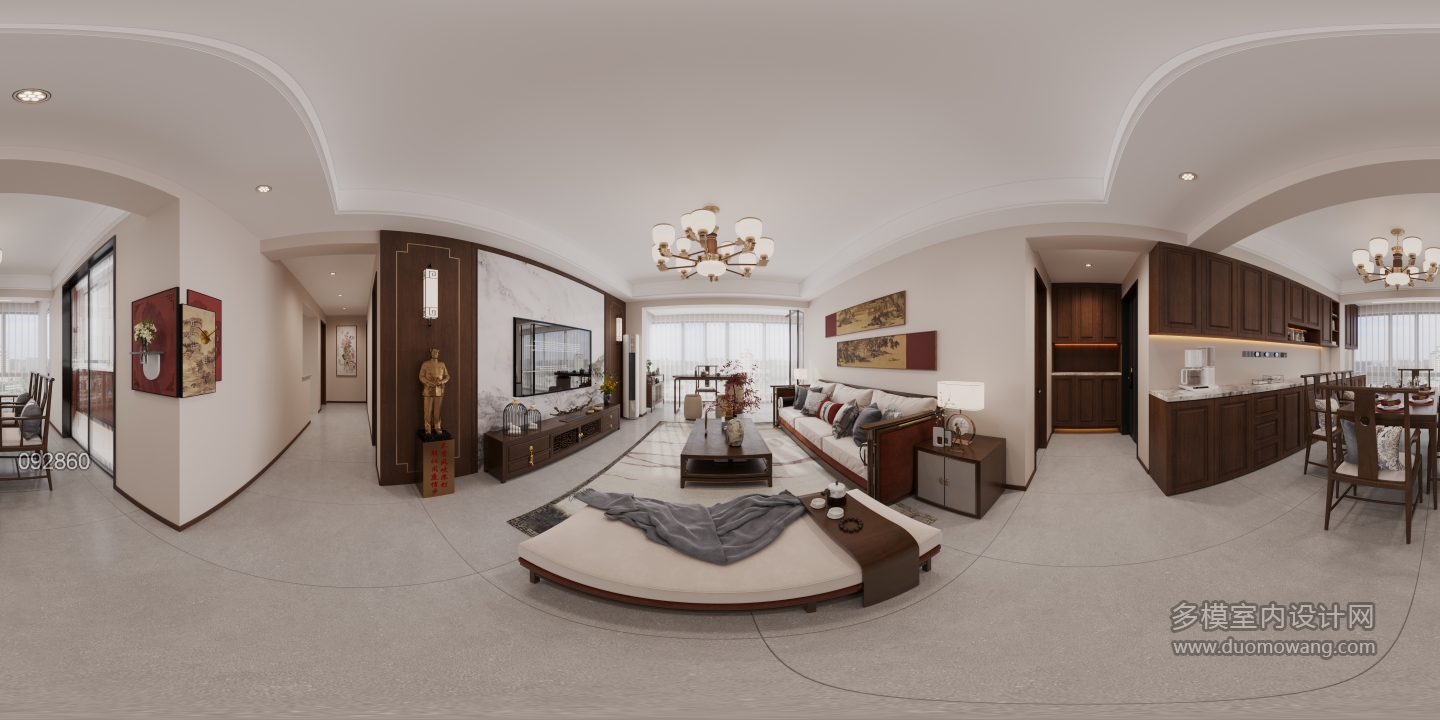 新中式客餐厅全景