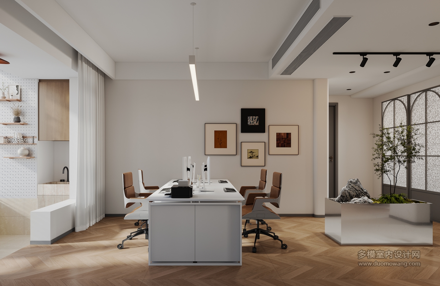 现代办公室办公区