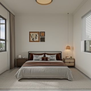 西阳自建房_三层主卧室001